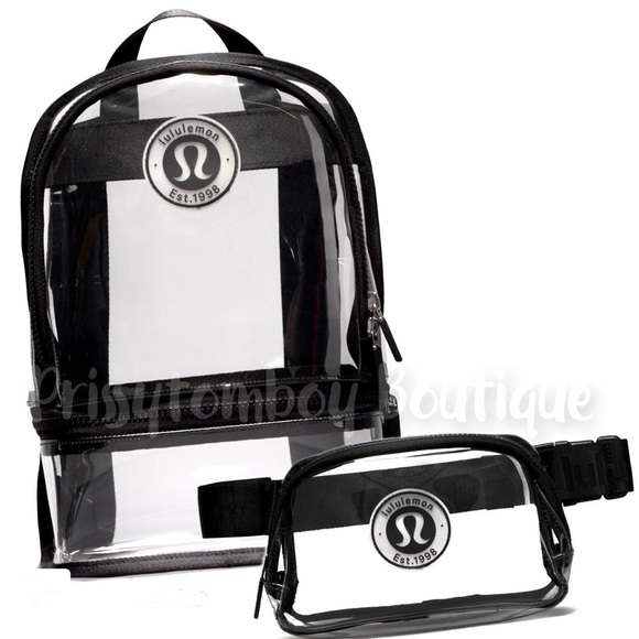 LULULEMON TRANSPARENT STADIUM BAG SET